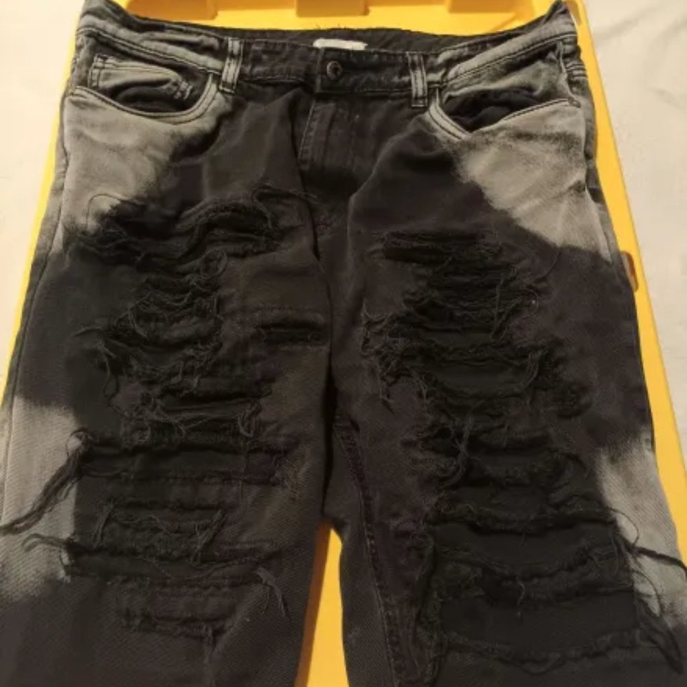 Ripped Jean Shorts